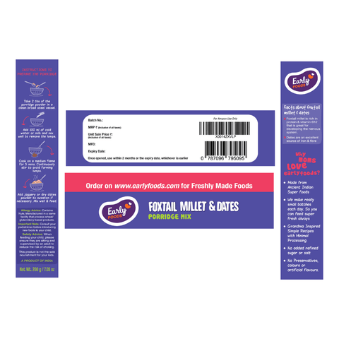 Foxtail Millet Dates Porridge Mix