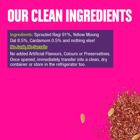 Trial Pack - Sprouted Ragi Porridge Mix  (Plain)