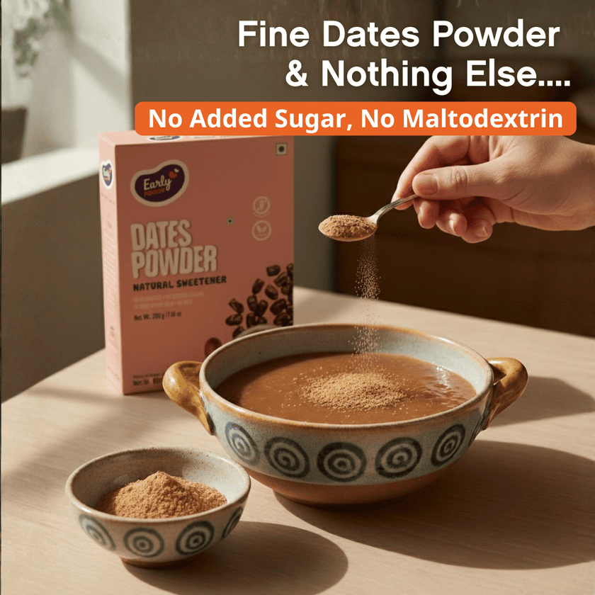 Dry Dates Powder | Natural Sugar Subsitute | Early Foods – Early Foods ...