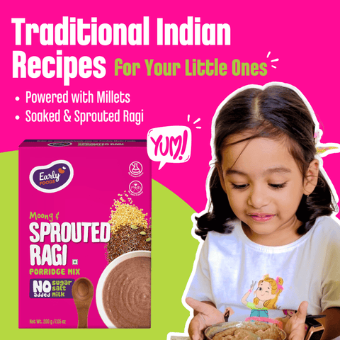 Sprouted Ragi Porridge Mix(Plain)