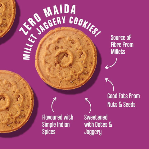 Ajwain & Jeera Jaggery Cookies