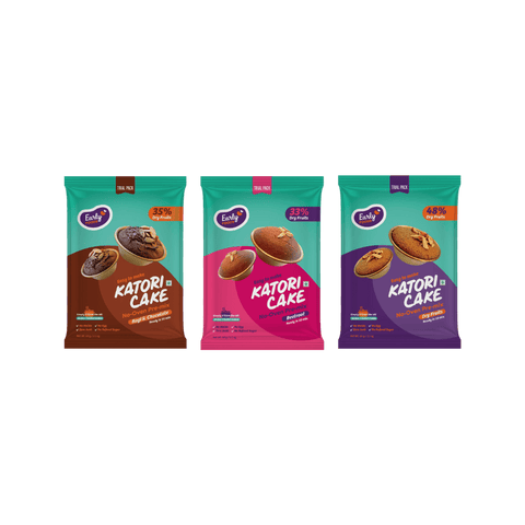 Trial Packs - Combo of 3 Katori Cake Mixes(Beetroot, Ragi Choco & Dry Fruits)