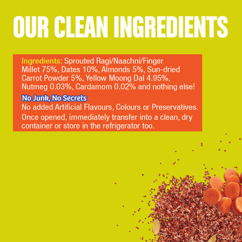 Trial Pack - Sprouted Ragi Carrot Porridge Mix
