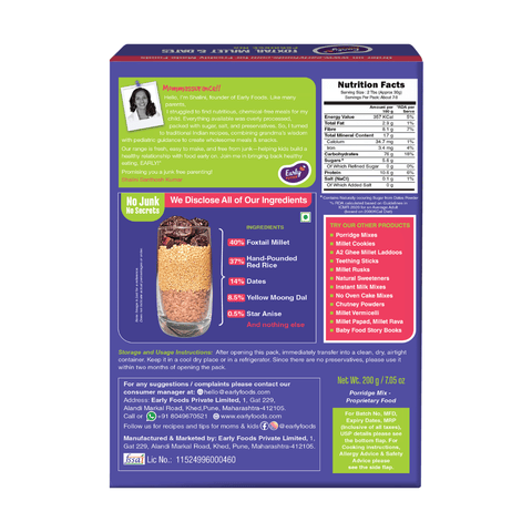 Foxtail Millet Dates Porridge Mix