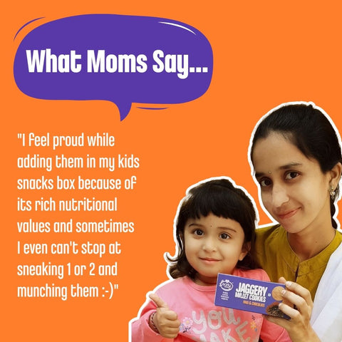 Ragi and Choco Jaggery Cookies