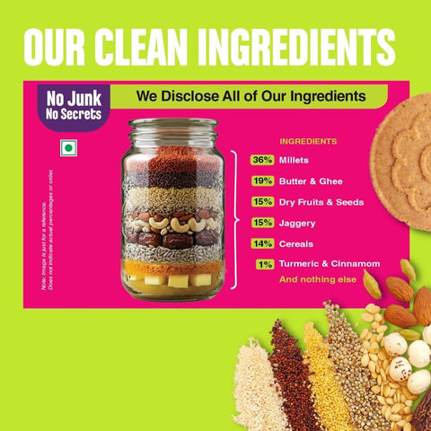 Multi-grain Millet Jaggery Cookies