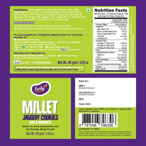 Chota Pack- Ragi & Amaranth Jaggery Cookies