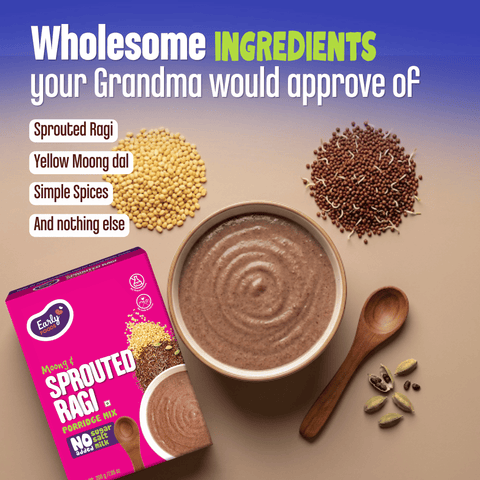 Moong & Sprouted Ragi Porridge Mix