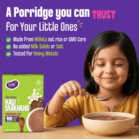 Sprouted Ragi Makhana Porridge Mix