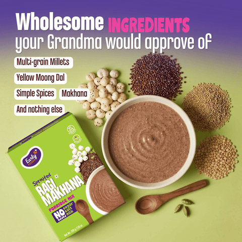 Sprouted Ragi Makhana Porridge Mix