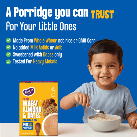 Whole Wheat Almond Date Porridge Mix