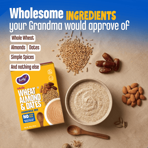 Whole Wheat Almond Date Porridge Mix