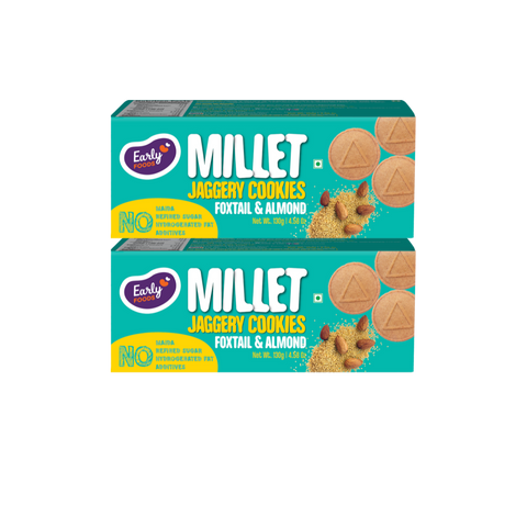 Twin Pack - Foxtail Almond Jaggery Cookies