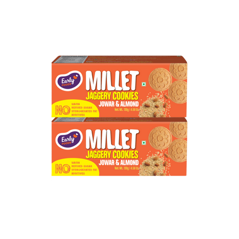 Twin Pack - Jowar Almond Jaggery Cookies