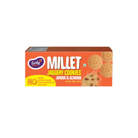 Jowar Almond Jaggery Cookies