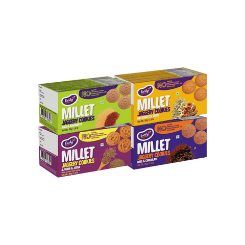 Pack of 4 - Chota Millet Jaggery Cookies