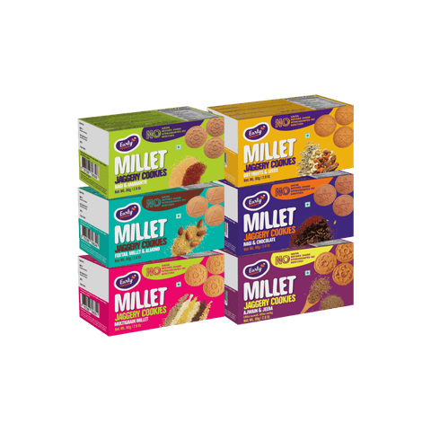 Pack of 6 - Chota Millet Jaggery Cookies