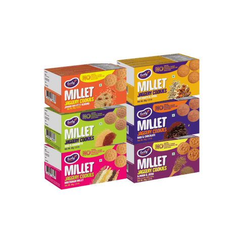 Pack of 6 - Chota Millet Jaggery Cookies
