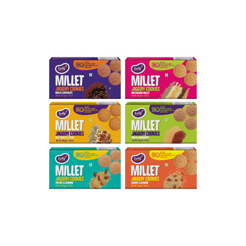 Pack of 6 - Chota Millet Jaggery Cookies