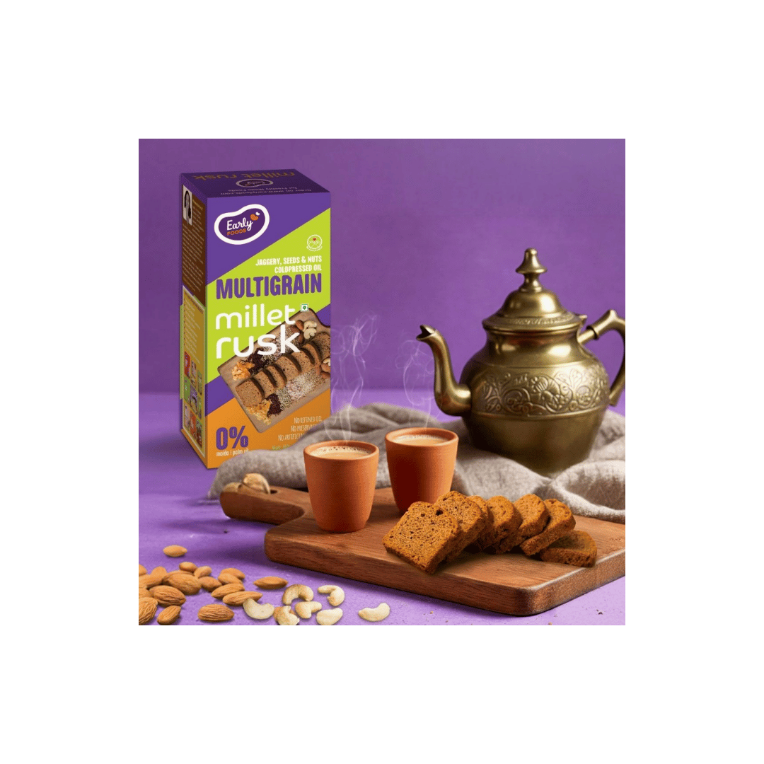 Buy Multigrain Millet Rusk | Early Foods – Early Foods India