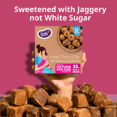 Small Pack - Jowar Choco Chip Desi Ghee Laddoo