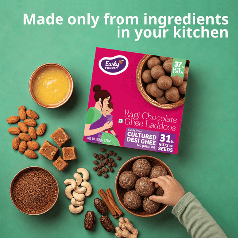 Small Pack - Ragi Chocolate Desi Ghee Laddoos