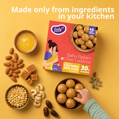 Small Pack - Sathu Badam Desi Ghee Laddoos