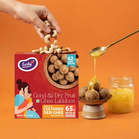 Small Pack - Gond & Dry Fruits Desi Ghee Laddoos