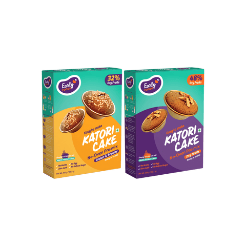 Pack of 2- Dry Fruits & Jowar Sesame Katori Cake Mix