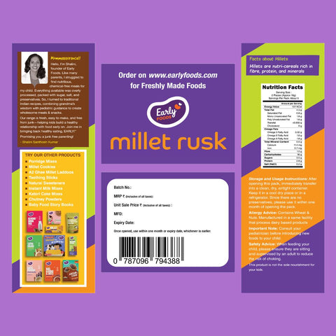Chota Pack - Multigrain Millet Rusk
