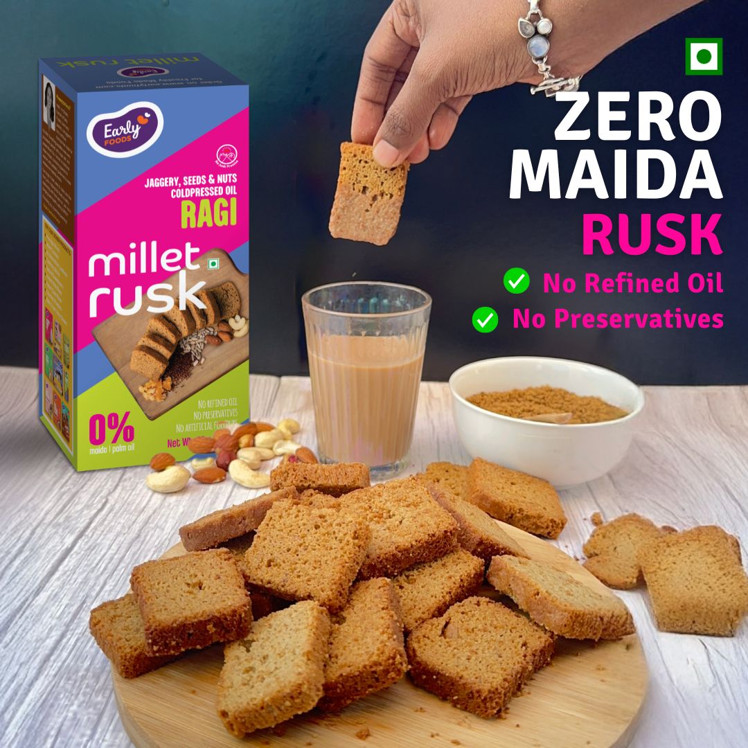 Buy Ragi Millet Rusk | Early Foods – Early Foods India
