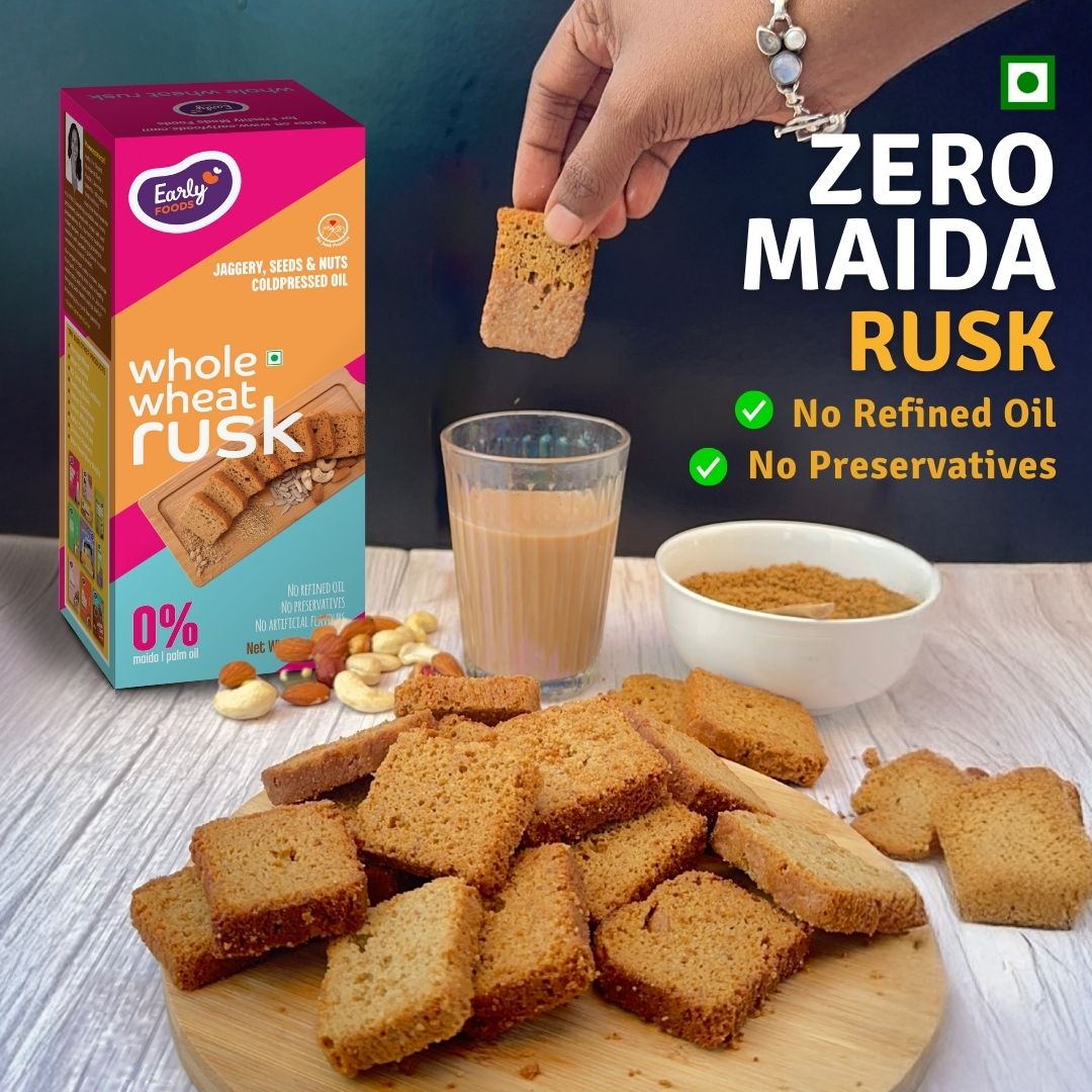 Buy Whole Wheat Millet Rusk | Early Foods – Early Foods India