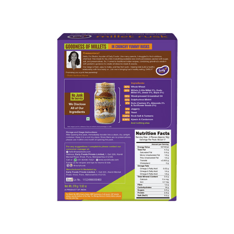 Pack of 2 - Jowar & Multigrain Rusk