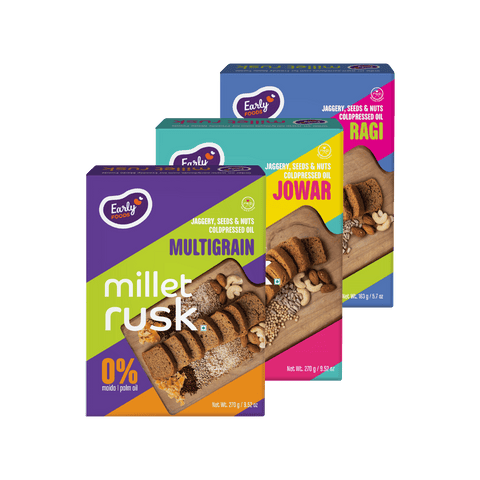 Pack of 3 - All Millet Rusks