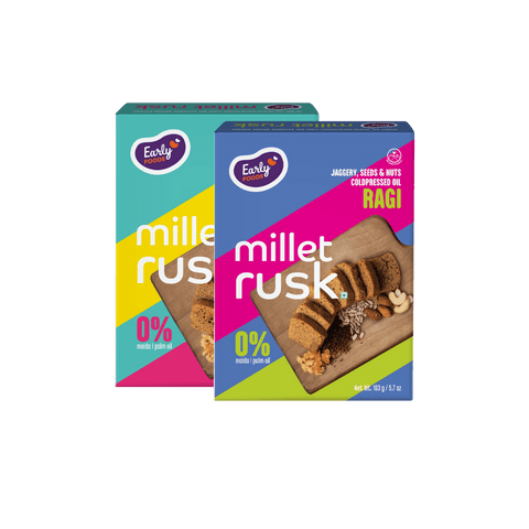 Pack of 2 - Ragi & Jowar Millet Rusk