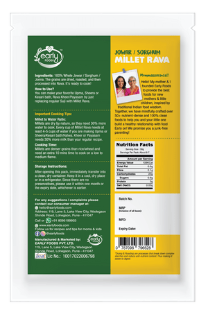 Pack of 5 - Millet Rava and Khapli Rava